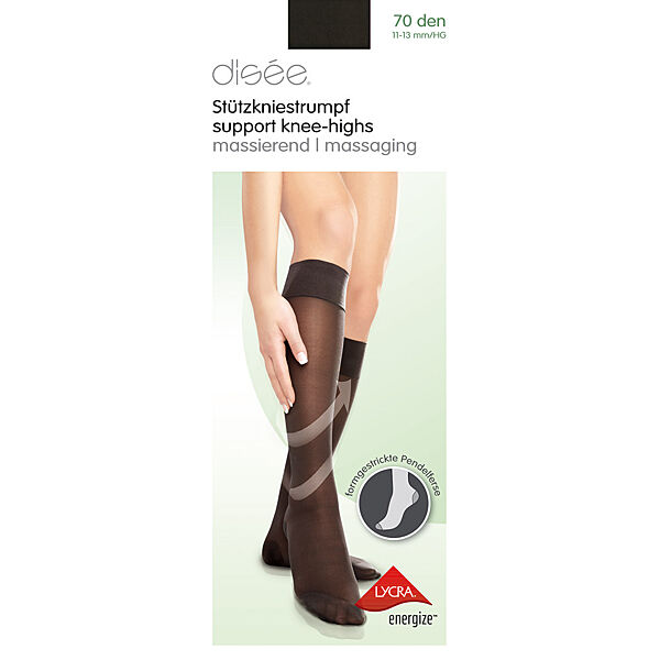 Гольфи трикотаж капронові для жінки Disee LYCRA 4049 чорний