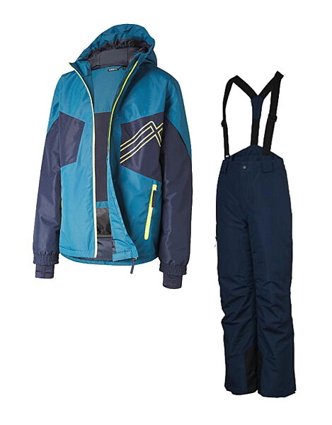 Гірськолижний костюм мембранний куртка і напівкомбінезон для хлопчика Crivit THERMOLITE EcoMade 427309-457500 темно-синій