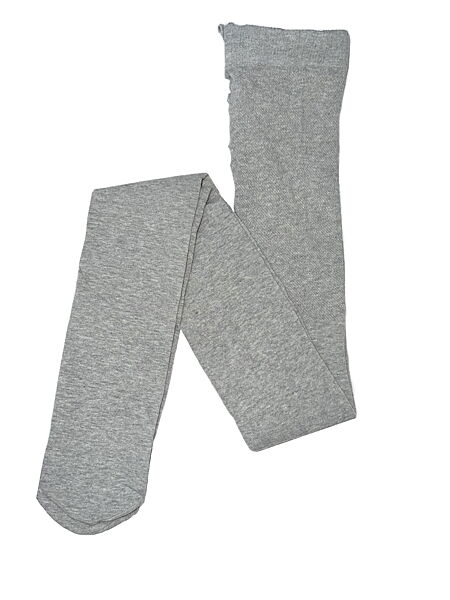 Колготки бавовняні однотонні для дівчинки H&M 1001437-001 сірий