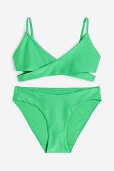 Купальник роздільний ліф і плавки для дівчинки H&M 1147387-002 зелений