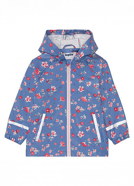Куртка-дощовик водовідштовхувальна та вітрозахисна для дівчинки Lupilu BIONIC-FINISH ECO 370671 блакитний