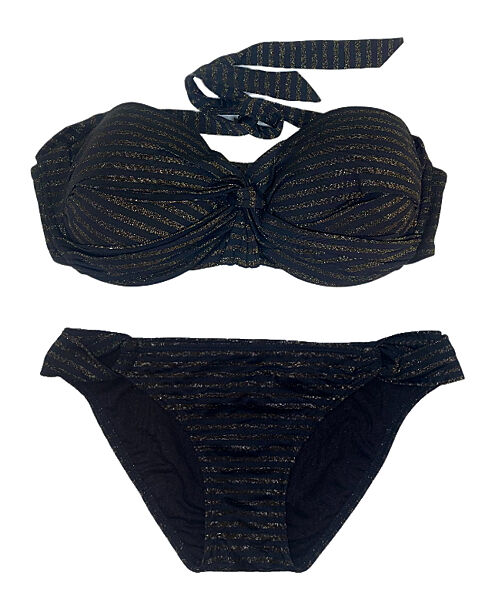 Купальник роздільний ліф і плавки для жінки whkmp´s beachwave BDO92290 чорний