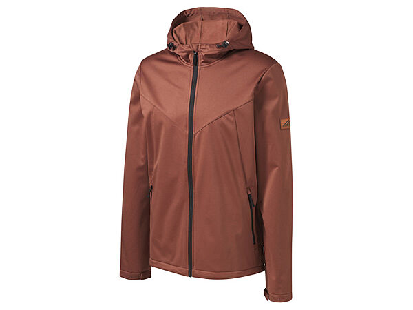 Куртка Softshell водовідштовхувальна та вітрозахисна для чоловіка Crivit BIONIC-FINISH ECO 445133 коричневий