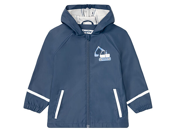 Куртка-дощовик водовідштовхувальна та вітрозахисна для хлопчика Lupilu BIONIC-FINISH ECO 370678 темно-синій