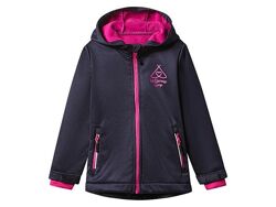 Куртка Softshell водовідштовхувальна та вітрозахисна для дівчинки Lupilu BIONIC-FINISH ECO 479949 темно-синій