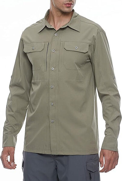 Сорочка із захистом UPF 50 для чоловіка Little Donkey Andy Quick-drying X001HQ хакі