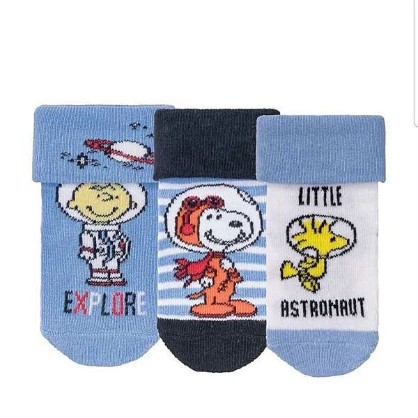 Шкарпетки набір 3 пари для хлопчика Lupilu Peanuts 358177 Різнобарвний