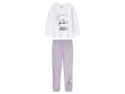 Піжама лонгслів і штани для дівчинки Disney Snoopy 392154 Різнобарвний