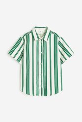 Сорочка з коротким рукавом для хлопчика H&M 1121412-001 зелений