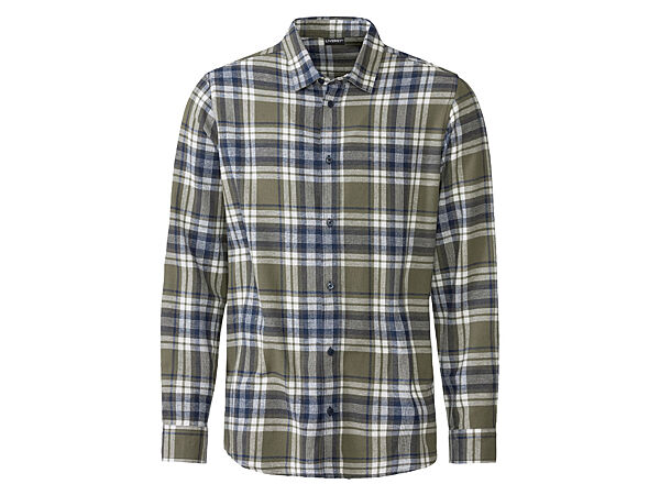 Сорочка фланелева для чоловіка Livergy LIDL 391085 зелений