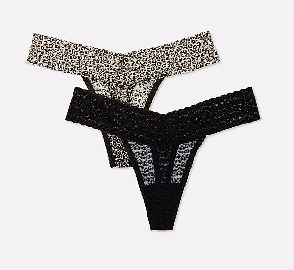 Трусики-стринги набір 2 шт. мереживні для жінки Primark Cares 991126170-352 Різнобарвний