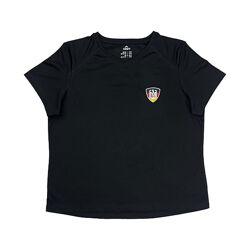 Спортивна футболка Німеччина / Deutschland для жінки Crivit Dope Dyed 463511 чорний