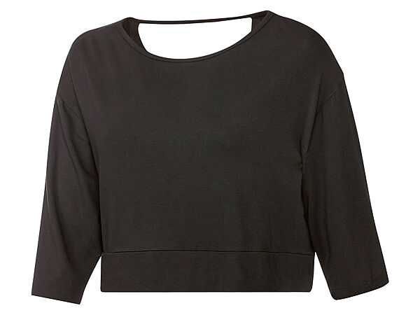 Спортивна футболка рукав 3/4 для жінки Crivit Lenzing EcoVero 402086 чорний