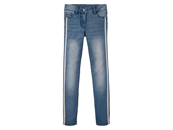 Джинси Skinny з люрексовою ниткою для дівчинки Pepperts LYCRA 328899 синій