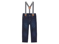 Джинси Slim Fit з підтяжками для хлопчика Lupilu LYCRA 458367 темно-синій