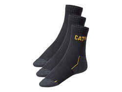 Шкарпетки 3 пари середньої довжини для чоловіка Caterpillar CAT Cordura 450098 чорний