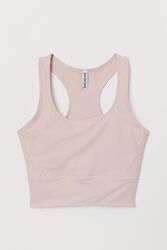 Спортивний топ борцівка для жінки H&M Divided 0838197-002 рожевий