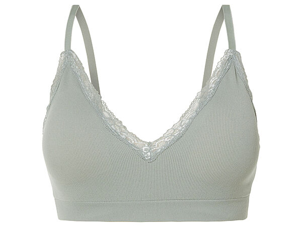 Бюстгальтер безшовний зі знімними вкладками для жінки Esmara LYCRA 461326 зелений