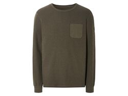 Джемпер з потовщеною структорою пряжі для чоловіка Livergy LIDL 474667 зелений