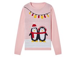 Джемпер з миготливими світлодіодами для дівчинки Pepperts LIDL 472179 рожевий