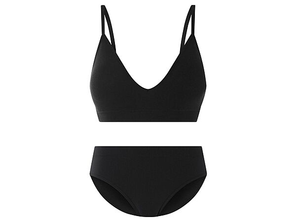 Комплект білизни бюстгалтер і трусики для жінки Esmara LYCRA 472373 чорний