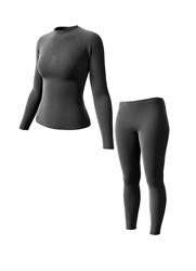 Комплект термобілизни з зональною терморегуляцією для жінки Crivit by Newcential Kaufland 457448-457453 чорний