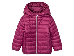 Куртка демісезонна з капюшоном для дівчинки Lupilu BIONIC-FINISH ECO 378050 бордовий