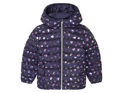 Куртка демісезонна з капюшоном для дівчинки Lupilu BIONIC-FINISH ECO 418824 темно-синій
