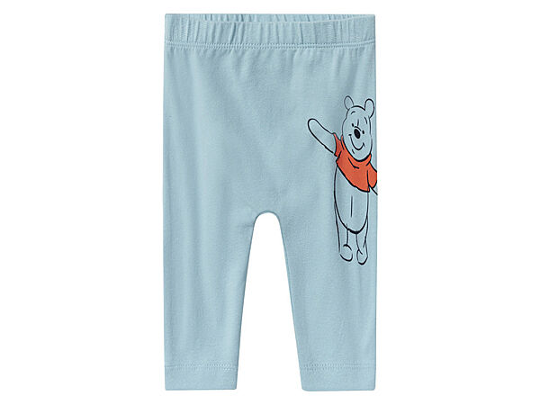 Лосини бавовняні з принтом для дівчинки Disney Winnie the Pooh 434488 блакитний