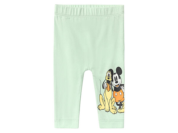 Лосини бавовняні з принтом для дівчинки Disney Mickey Mouse 434488-2 бірюза