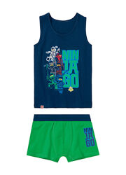 Майка трусики набір 2 предмети бавовняний для хлопчика Disney Lego 419813 темно-синій