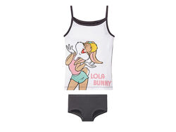 Майка трусики набір 2 предмети бавовняний для дівчинки Disney Looney Tunes 335273 Різнобарвний