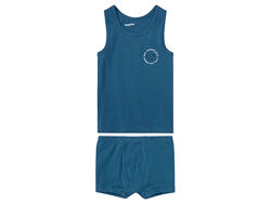 Майка  трусики набір 2 предмети бавовняний для хлопчика Lupilu CREORA 397564 синій