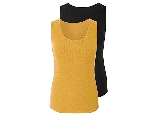 Майка в рубчик набір 2 шт. для жінки Esmara CREORA 483531 Різнобарвний