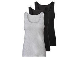 Майка натільна бавовняна набір 3 шт. для жінки Esmara LIDL 461352-1 Різнобарвний