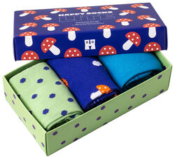 Шкарпетки набір 3 пари в коробці для чоловіка Happy Socks LIDL P003553 Різнобарвний