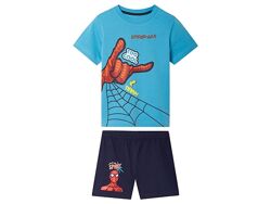Піжама футболка і шорти для хлопчика Disney Spider Man 473138 блакитний
