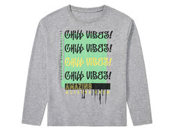 Піжамна футболка з довгими рукавами з принтом для хлопчика Pepperts Lenzing 439624 сірий