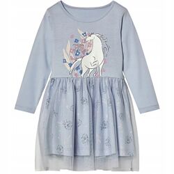 Сукня з фатиновою спідницею для дівчинки Disney Frozen 463983 блакитний