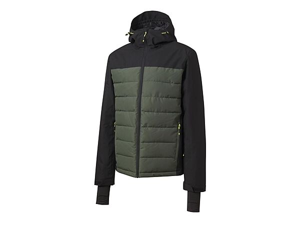 Термо-куртка лижна мембранна 3000мм для чоловіка Crivit THERMOLITE EcoMade 457460 хакі