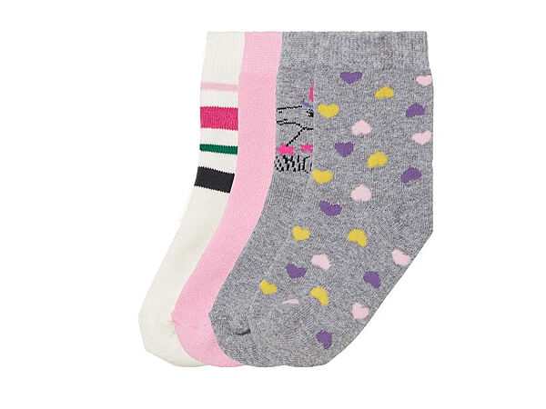 Термо-шкарпетки набір 4 пари махрові для дівчинки Lupilu LYCRA 456899 Різнобарвний