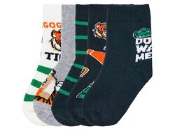 Термо-шкарпетки набір 5 пар махрові для хлопчика Lupilu LYCRA 456900 темно-синій