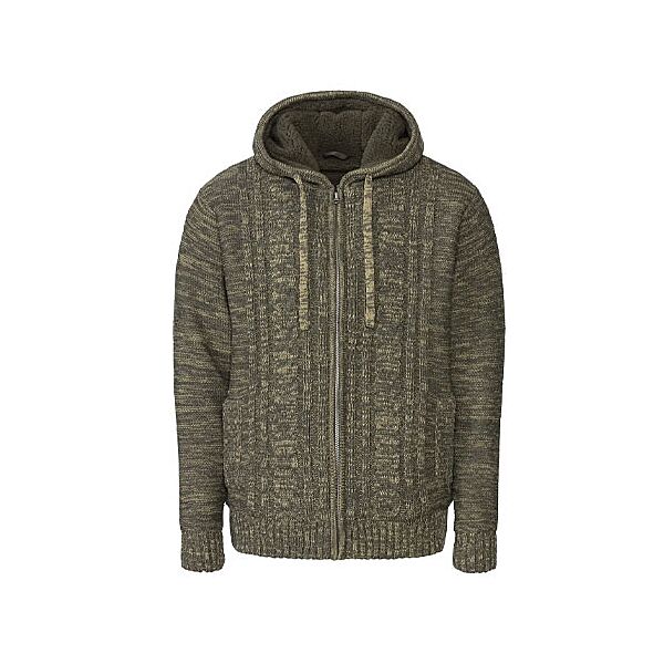 Толстовка на плюшевій підкладці для чоловіка Livergy Dope Dyed 425109 хакі