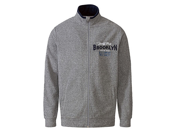 Толстовка флісова для чоловіка Livergy Dope Dyed 390200 сірий