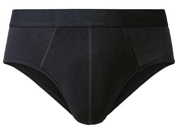 Труси сліпи однотонні для чоловіка Livergy LYCRA 381923 чорний