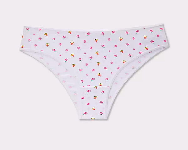 Трусики-бразиліана бавовняні з принтом для жінки Primark Cares BDO93439 білий