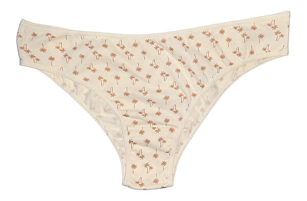 Трусики-сліп бавовняні з принтом для жінки Primark Cares BDO93558 молочний