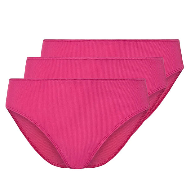 Трусики-сліп набір 3 шт. в рубчик для жінки Esmara LYCRA 454843-1 рожевий