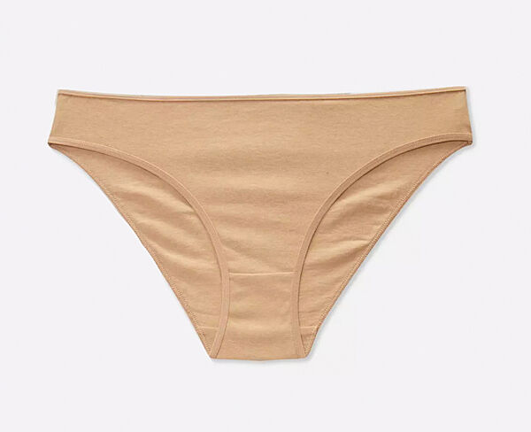 Трусики-сліп бавовняні однотонні для жінки Primark Cares BDO93436 бежевий