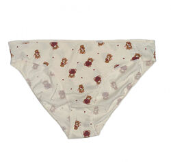 Трусики-сліп бавовняні з принтом для жінки Primark Cares BDO93456 молочний